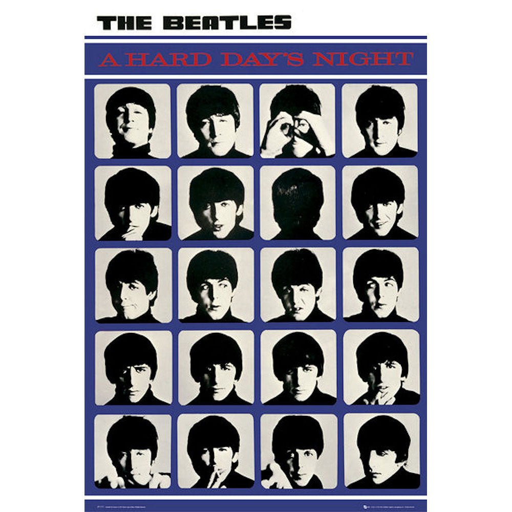 THE BEATLES ビートルズ (結成 65周年 ) - Hard Days Night / ポスター - PGS